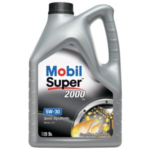 Mobil Super 2000 X1 5W-30 Synthetic Blend Motor Oil