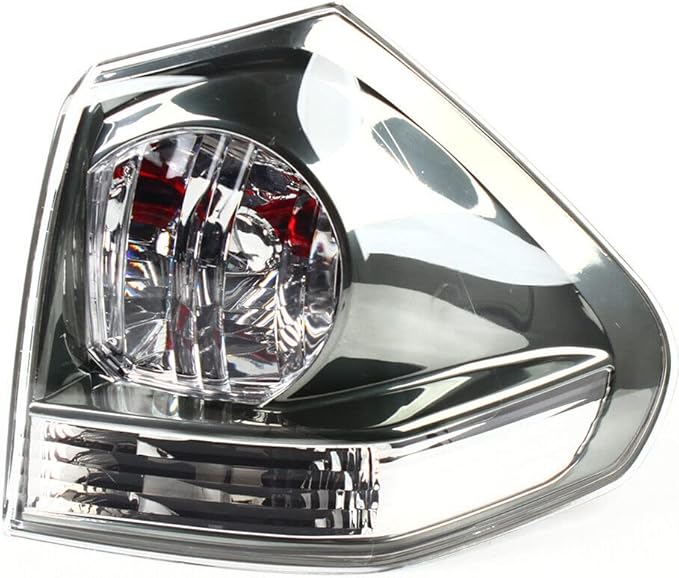 Lexus RX330 / RX350 Premium Rear Outer Tail Light Assembly (2004–2009) – Right Passenger Side (Black Housing, Clear Lens) - Image 2