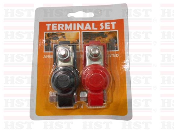 Heavy-Duty Battery Terminal Clamps (Positive & Negative Pair)