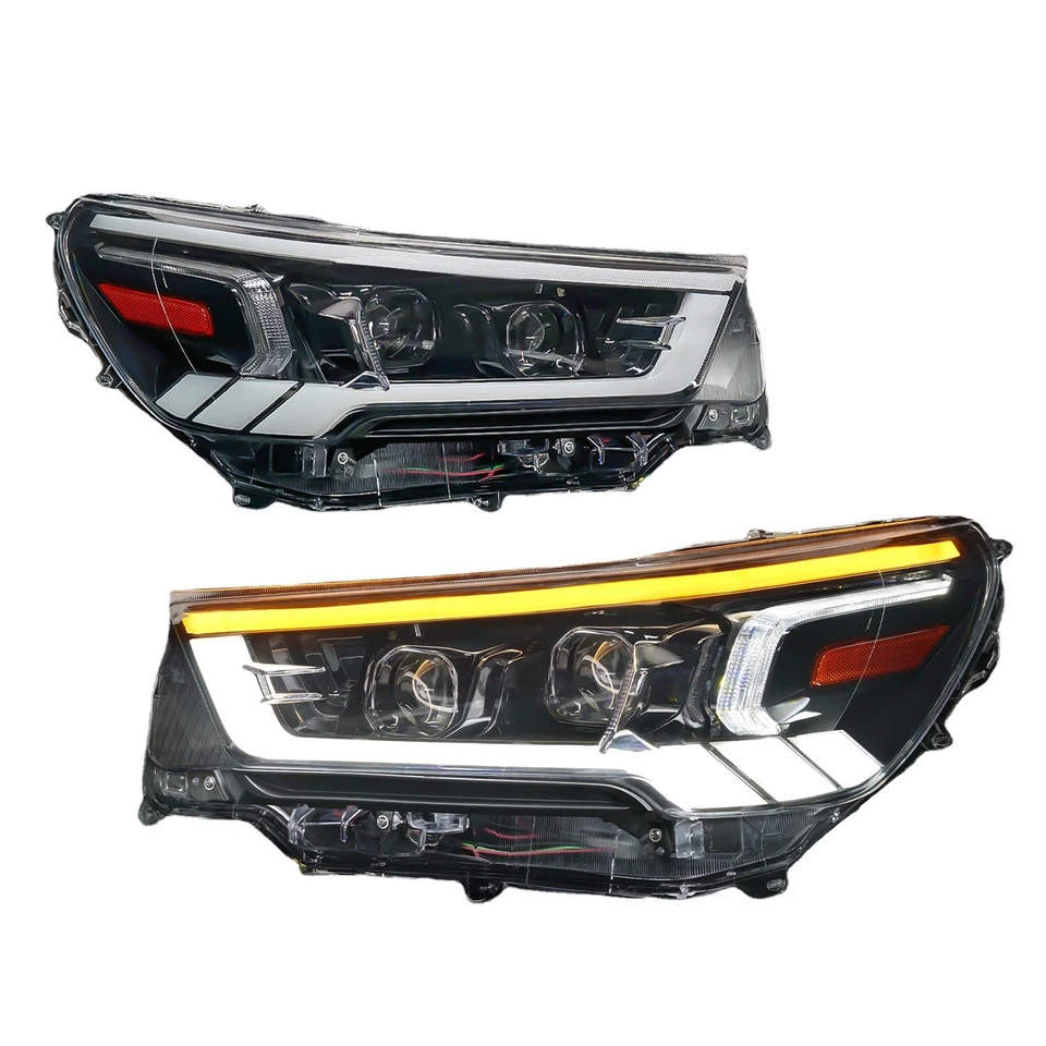 Toyota Hilux Revo Rocco 2020–2022 Full LED Headlight Assembly with DRL & Sequential Indicators (Pair)